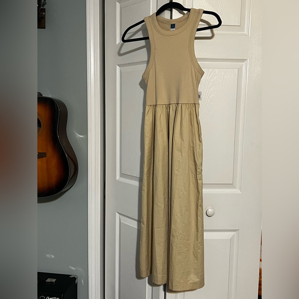 Old Navy Tan Sleeveless Dress